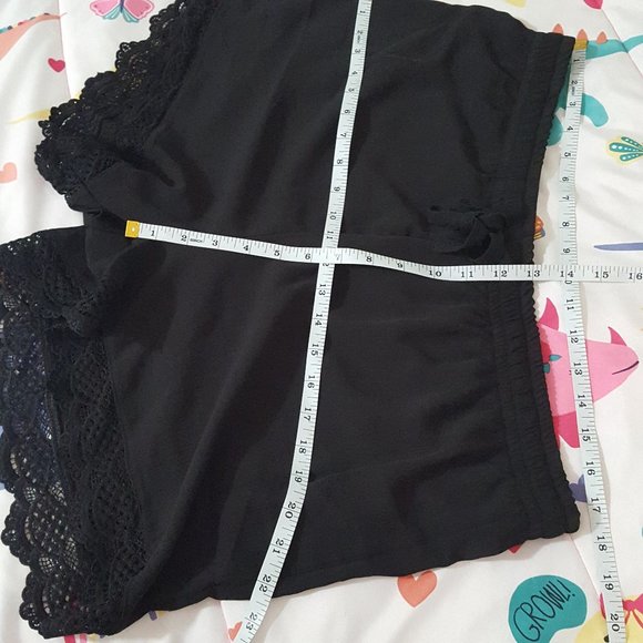 sheer chiffon and lace lingerie booty shorts - Picture 4 of 5